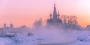 Russian winter scene